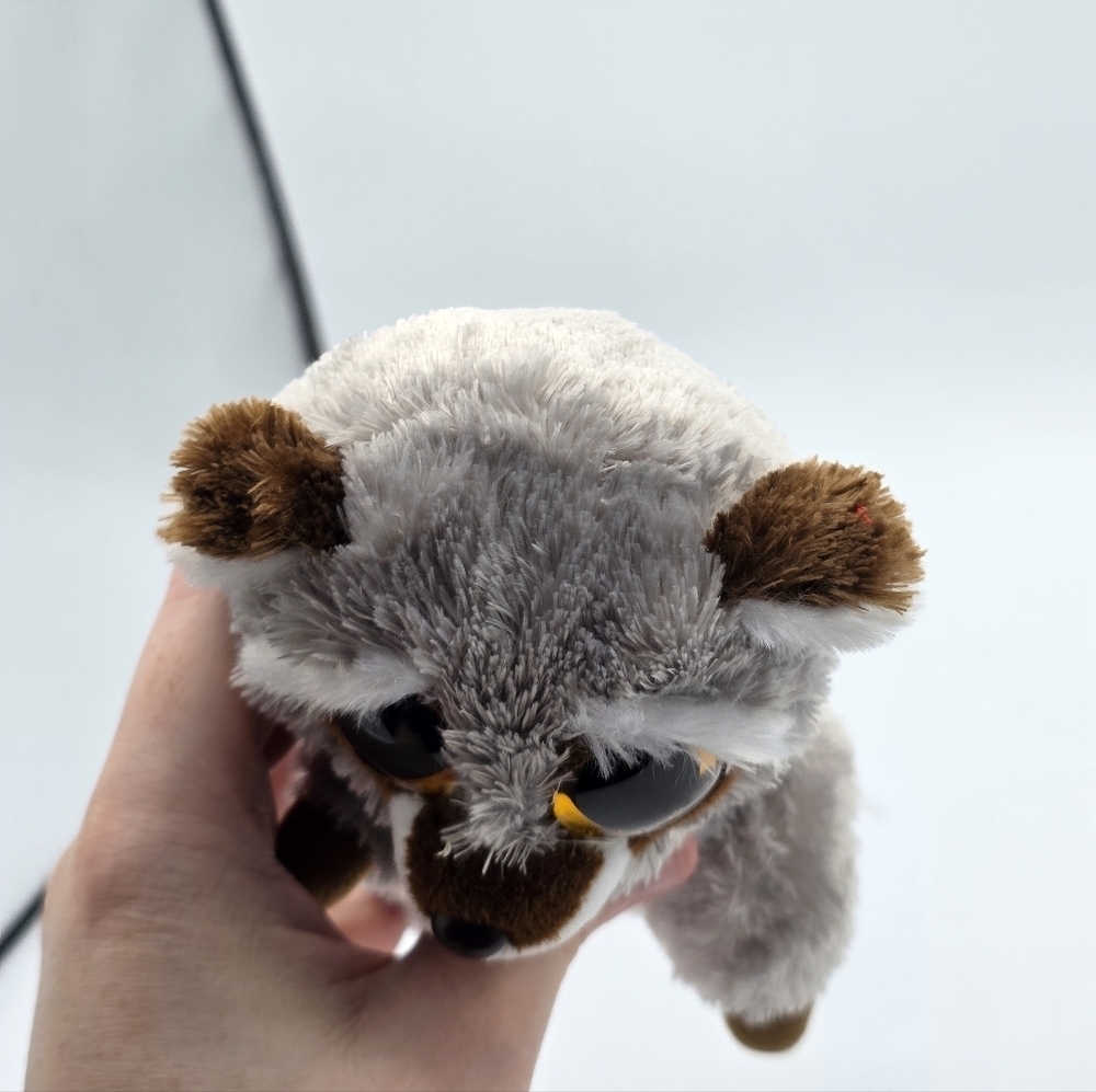 Ty Beanie Boos Oakie Brown & Grey Racoon Beanie Baby Plush - Picture 5 of 5